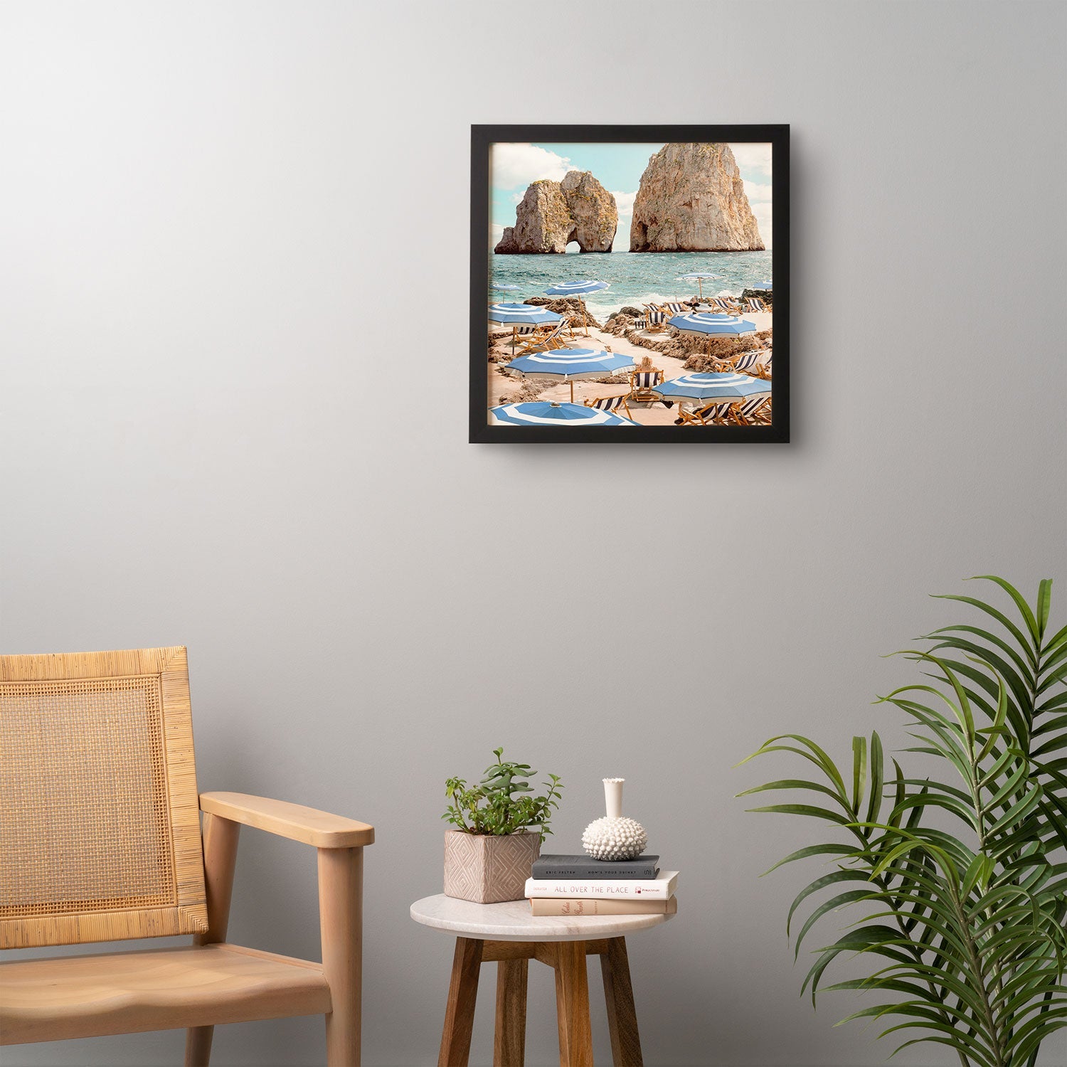 Gal Design La Fontelina Beach Framed Wall Art
