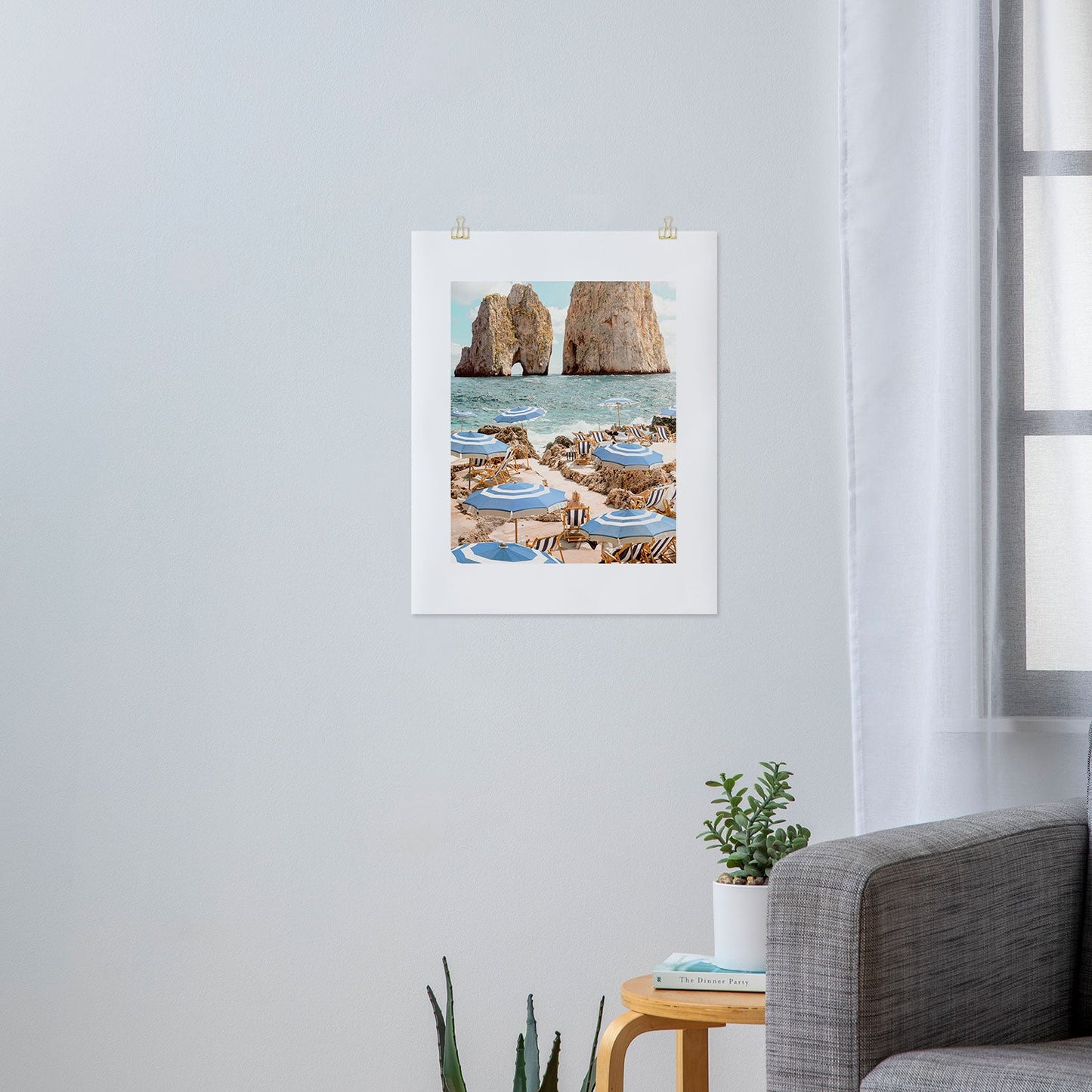 Gal Design La Fontelina Beach Art Print