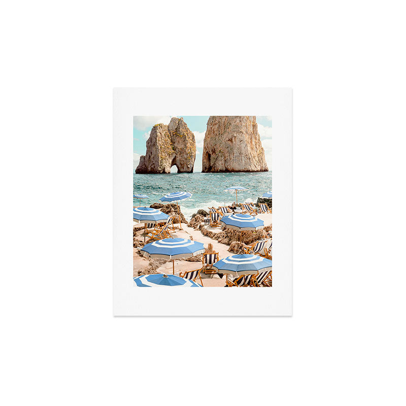 Gal Design La Fontelina Beach Art Print