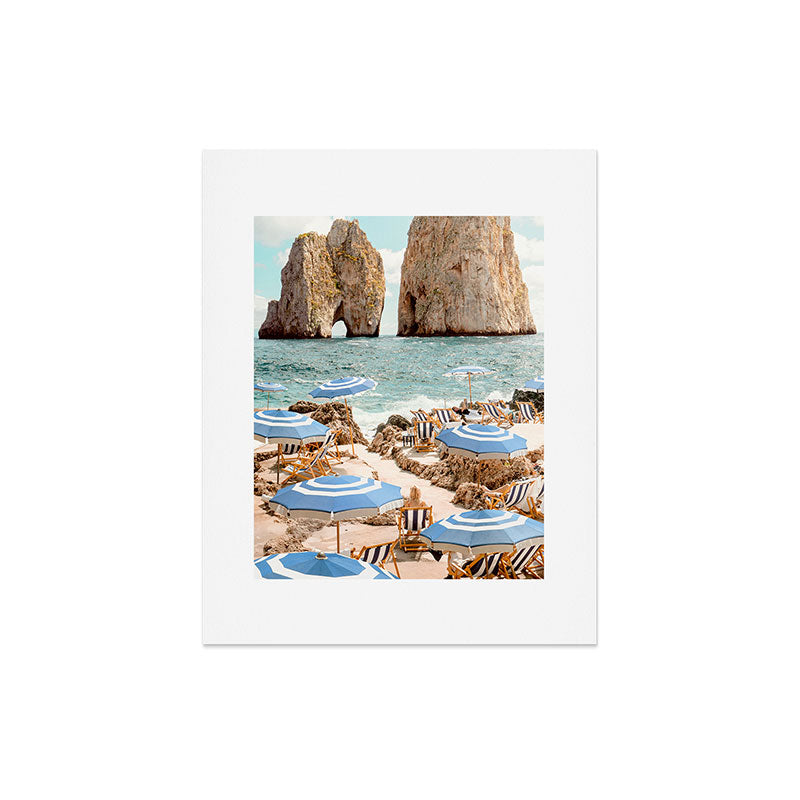 Gal Design La Fontelina Beach Art Print