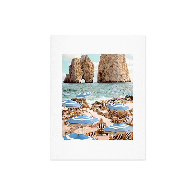 Gal Design La Fontelina Beach Art Print