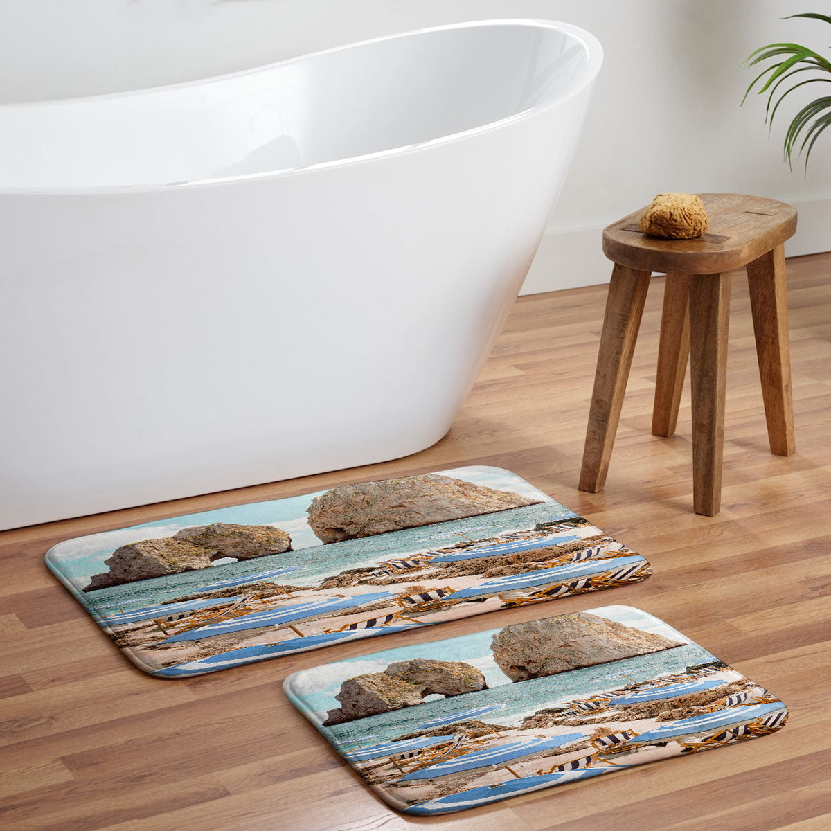 Gal Design La Fontelina Beach Memory Foam Bath Mat