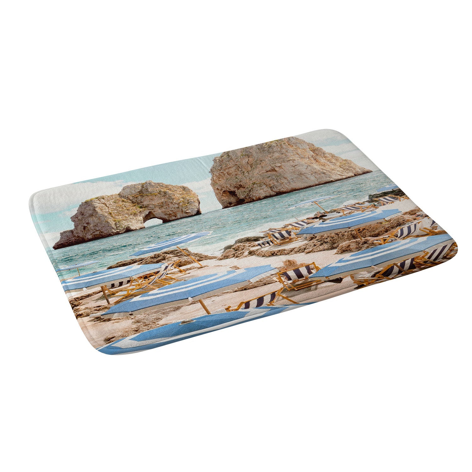 Gal Design La Fontelina Beach Memory Foam Bath Mat