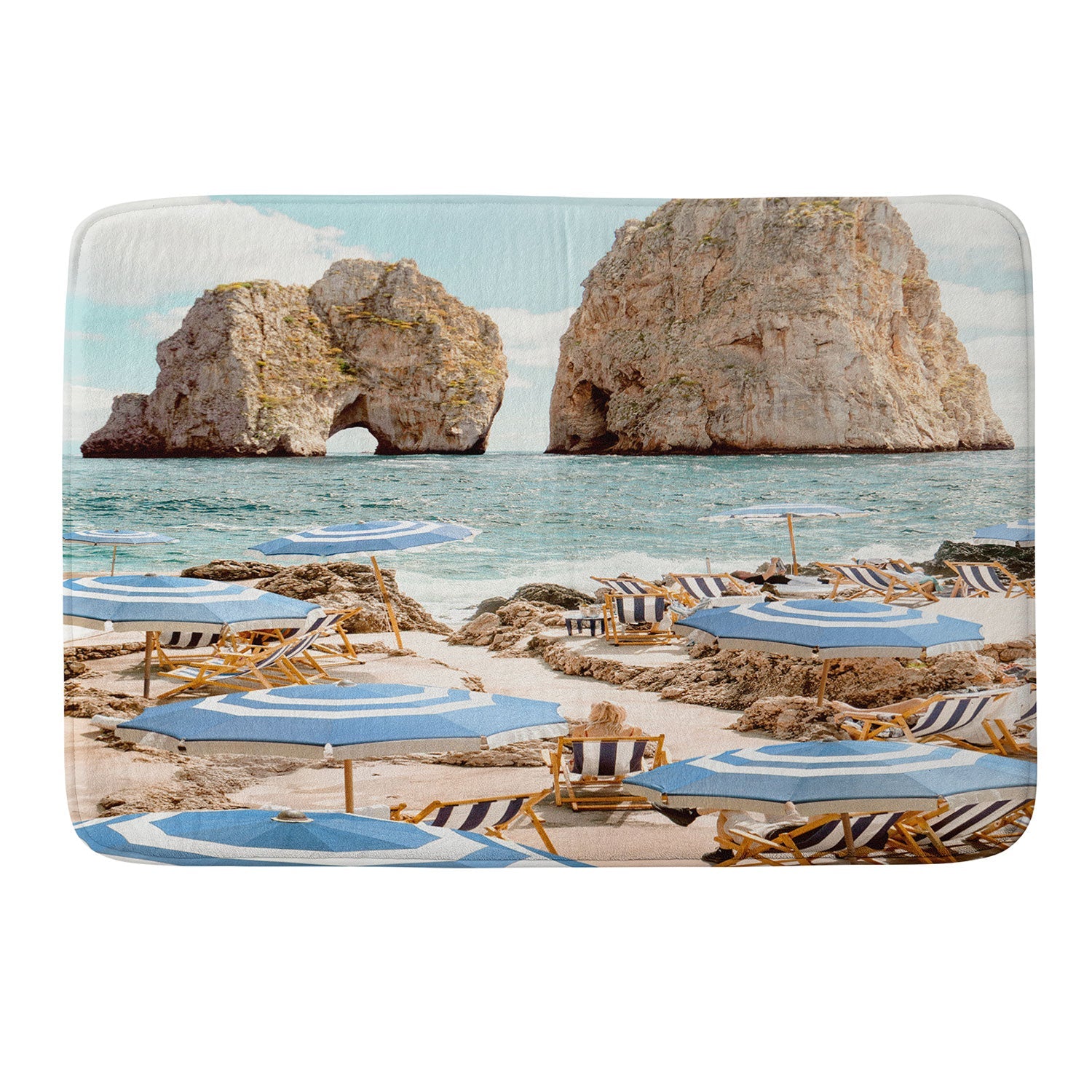Gal Design La Fontelina Beach Memory Foam Bath Mat