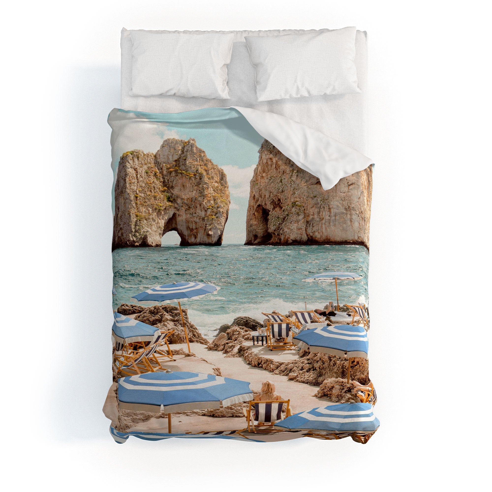 Gal Design La Fontelina Beach Duvet Cover