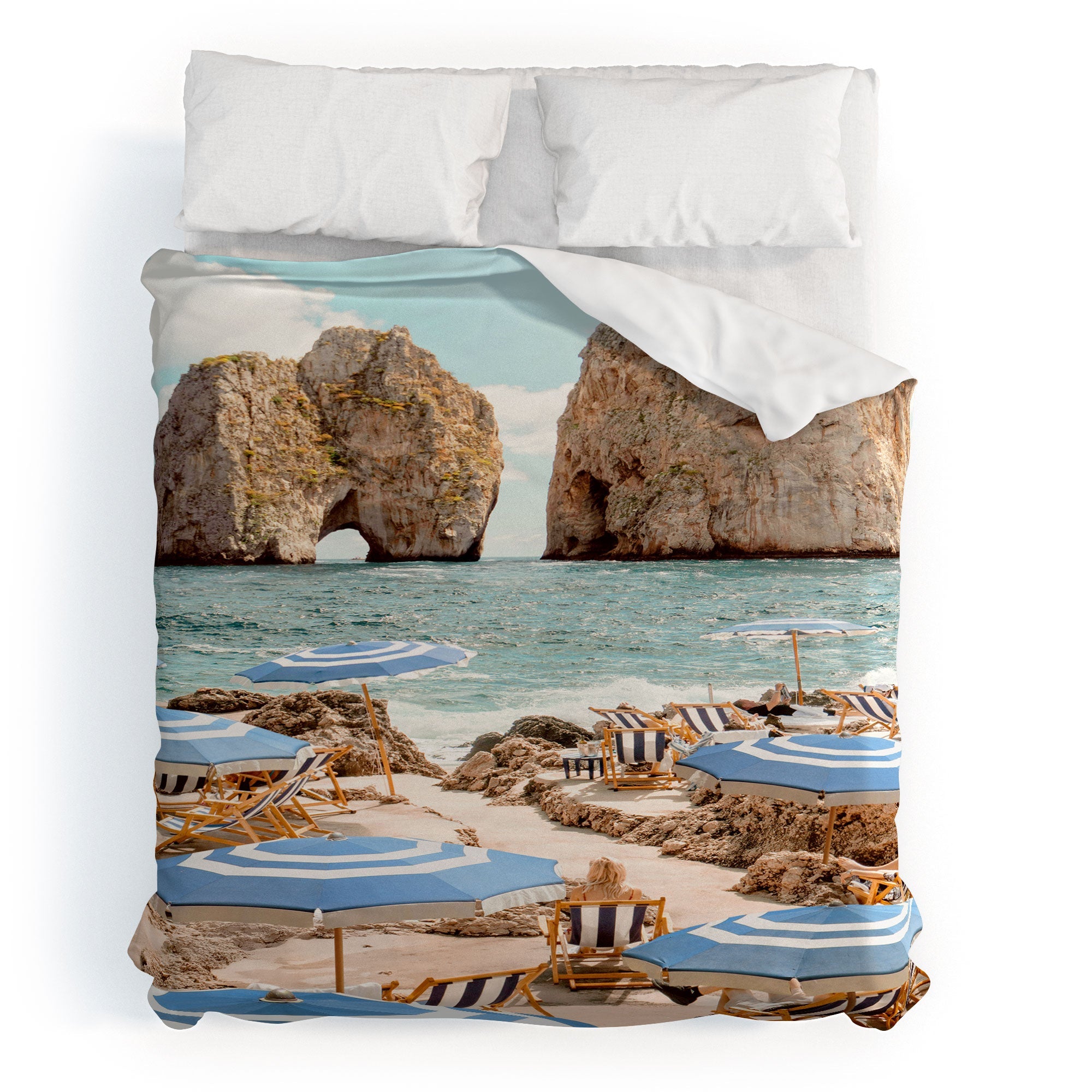 Gal Design La Fontelina Beach Duvet Cover