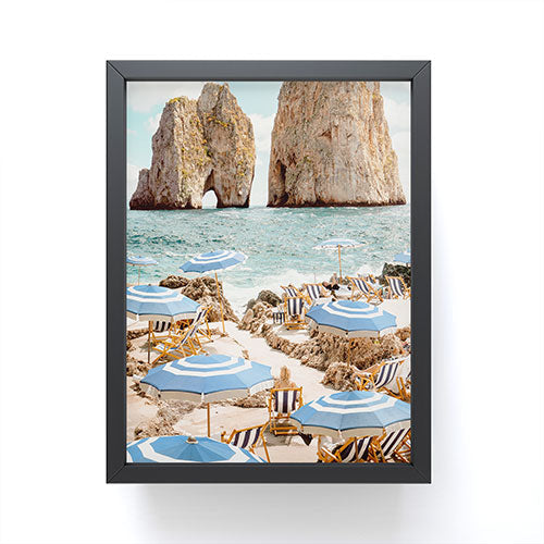 Gal Design La Fontelina Beach Framed Mini Art Print