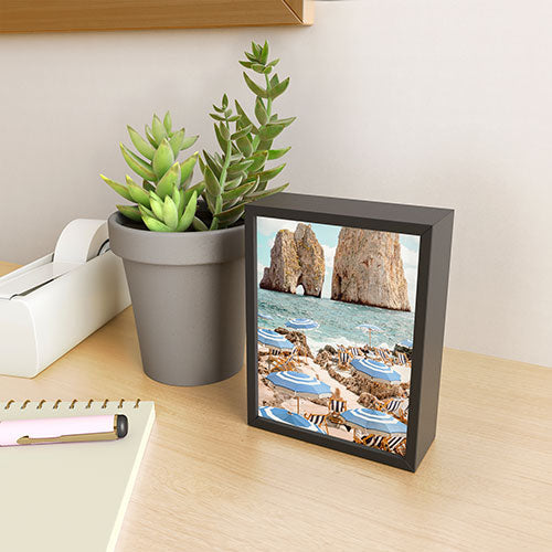 Gal Design La Fontelina Beach Framed Mini Art Print