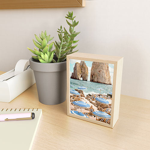 Gal Design La Fontelina Beach Framed Mini Art Print
