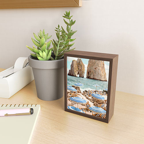Gal Design La Fontelina Beach Framed Mini Art Print