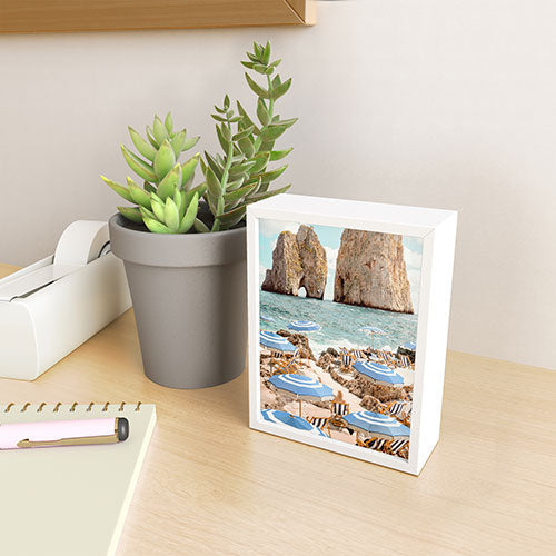 Gal Design La Fontelina Beach Framed Mini Art Print