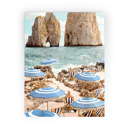 Gal Design La Fontelina Beach Mini Art Print