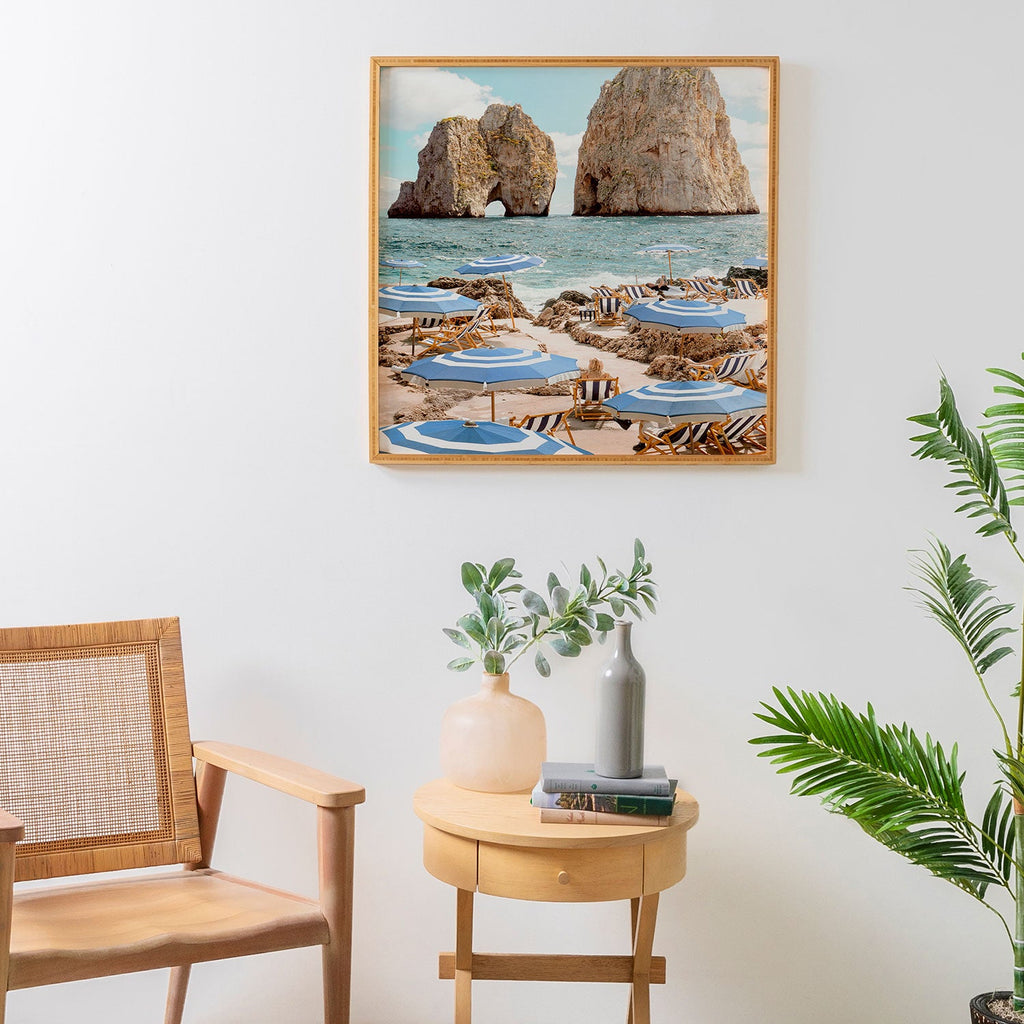 Gal Design La Fontelina Beach Framed Wall Art