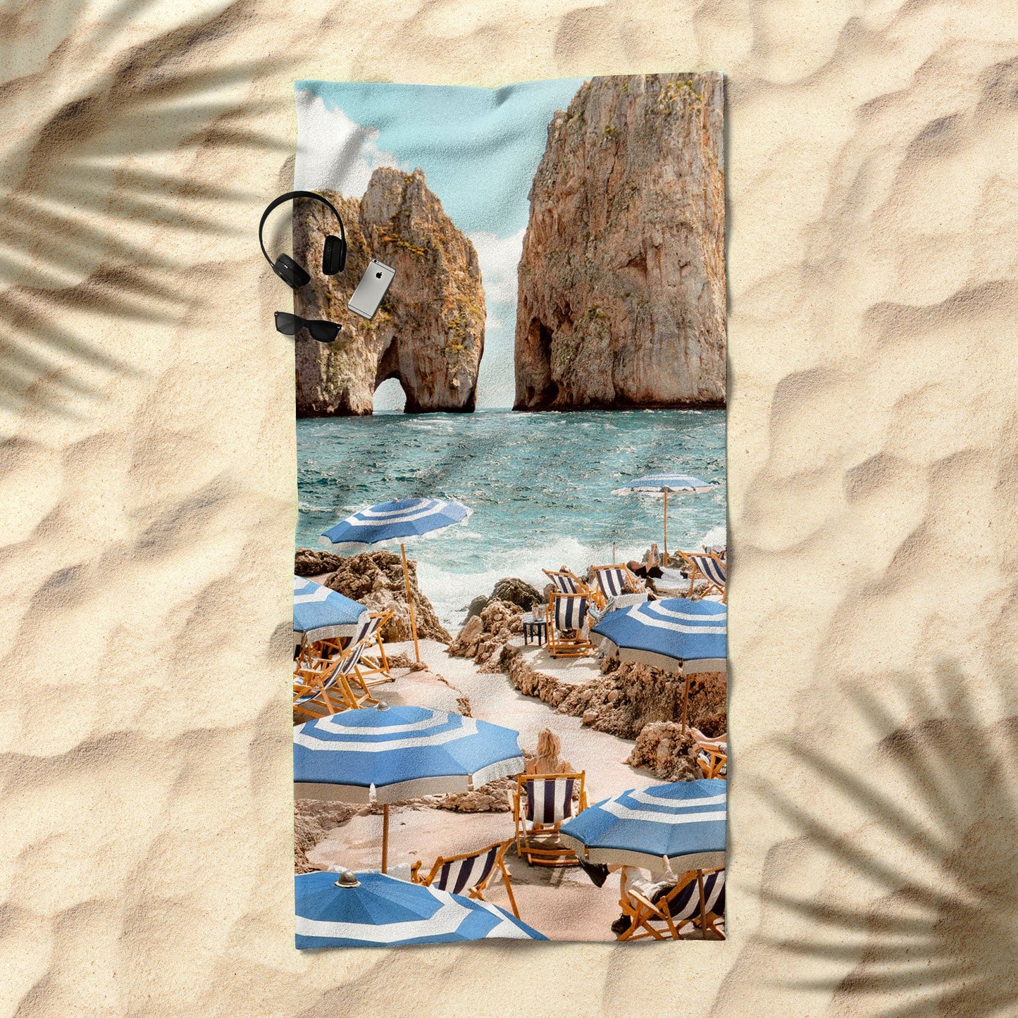 Gal Design La Fontelina Beach Beach Towel