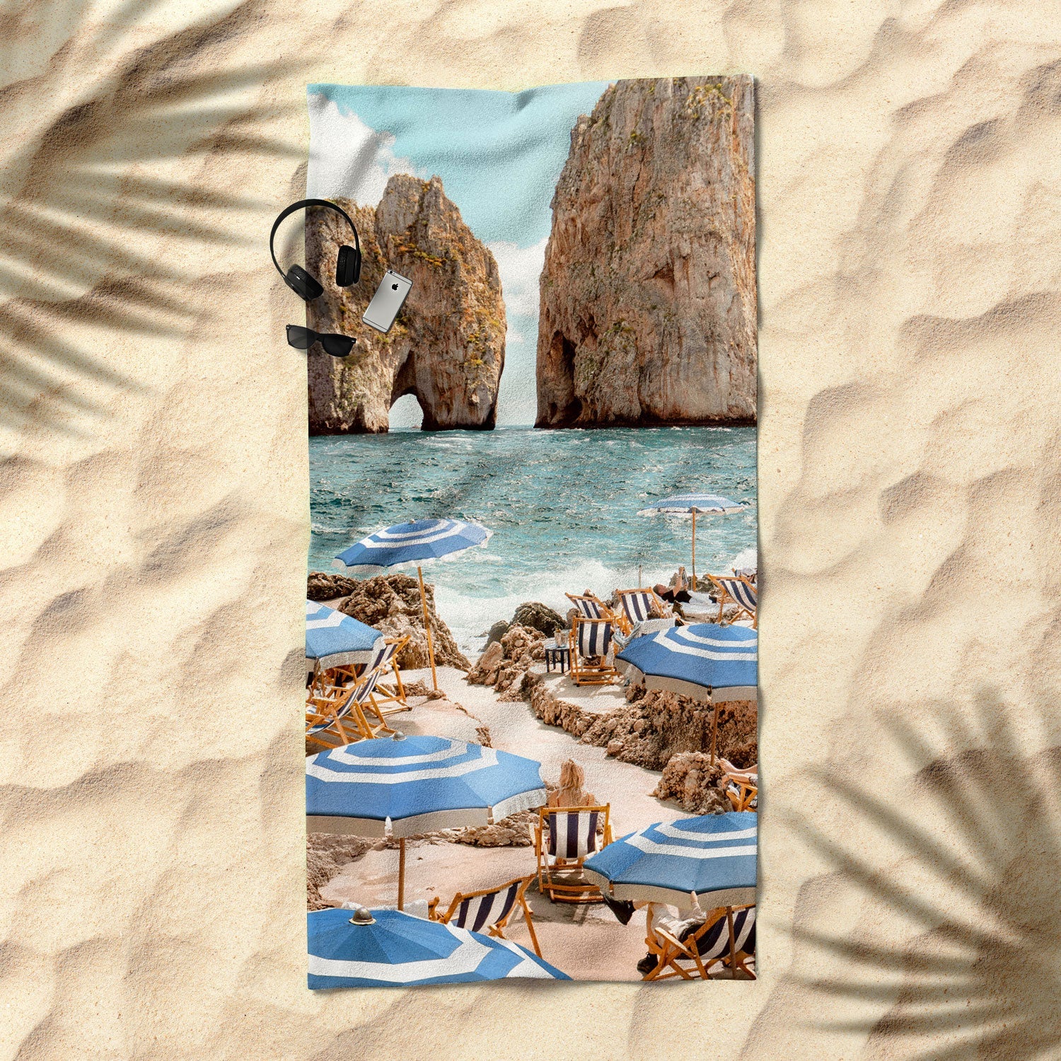Gal Design La Fontelina Beach Beach Towel