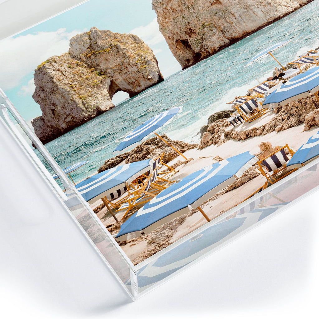Gal Design La Fontelina Beach Acrylic Tray