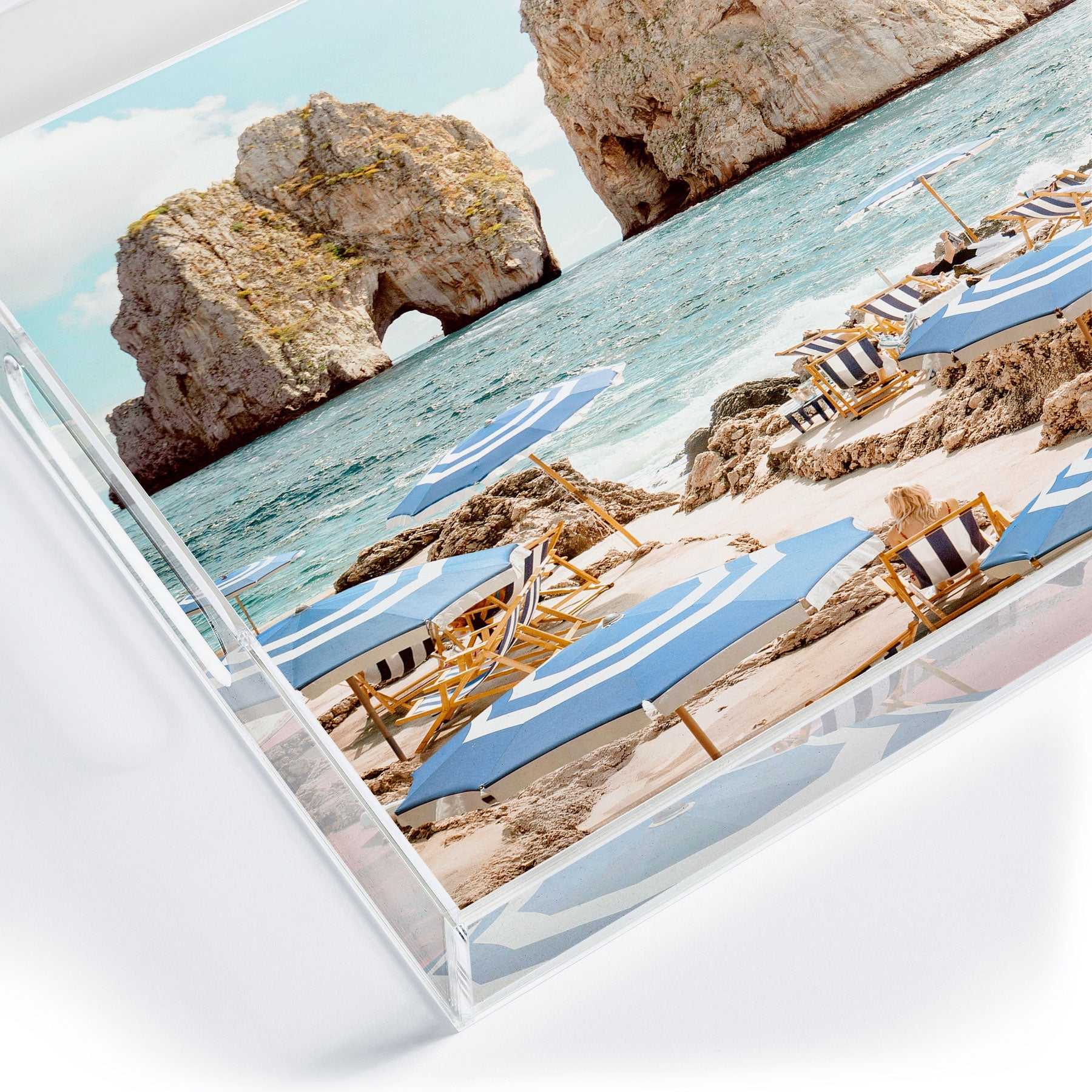 Gal Design La Fontelina Beach Acrylic Tray