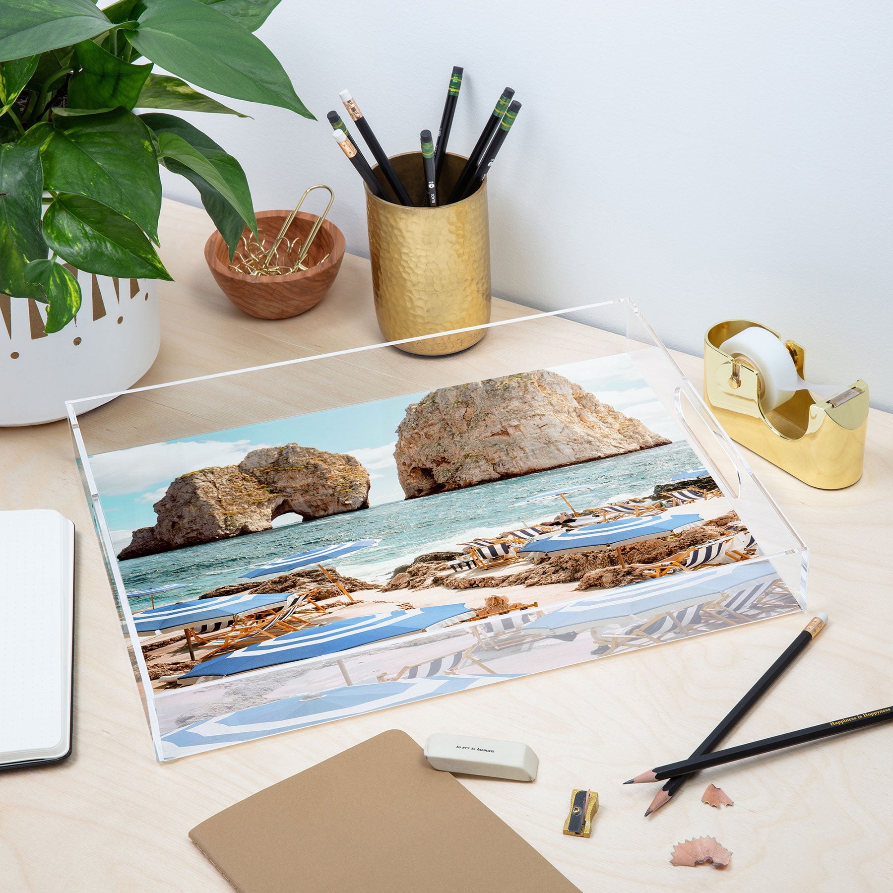 Gal Design La Fontelina Beach Acrylic Tray