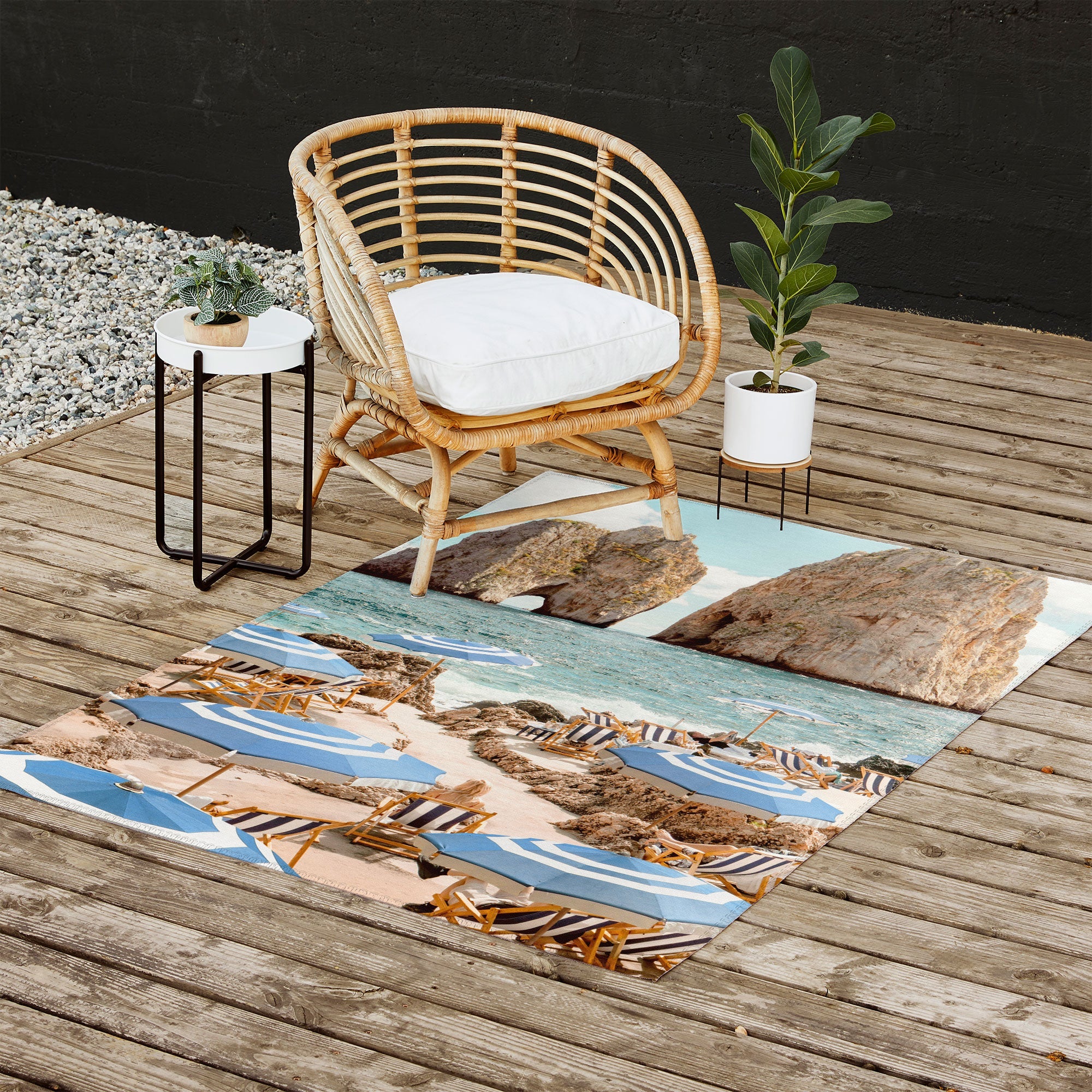 Gal Design La Fontelina Beach Outdoor Rug