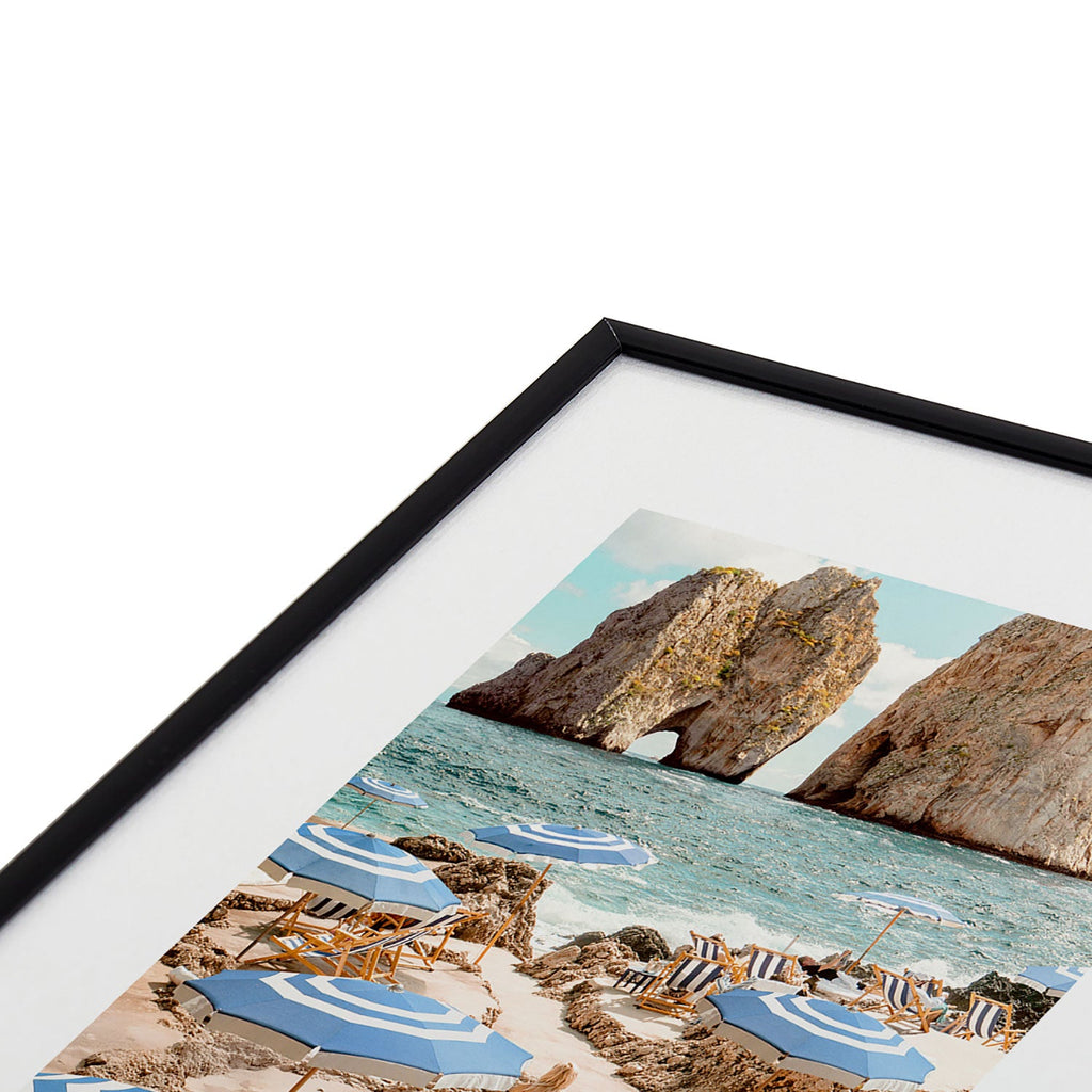 Gal Design La Fontelina Beach Metal Framed Art Print