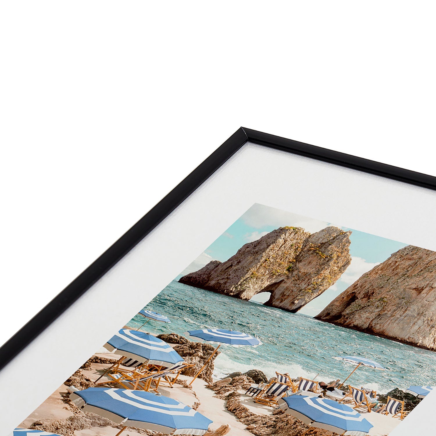 Gal Design La Fontelina Beach Metal Framed Art Print