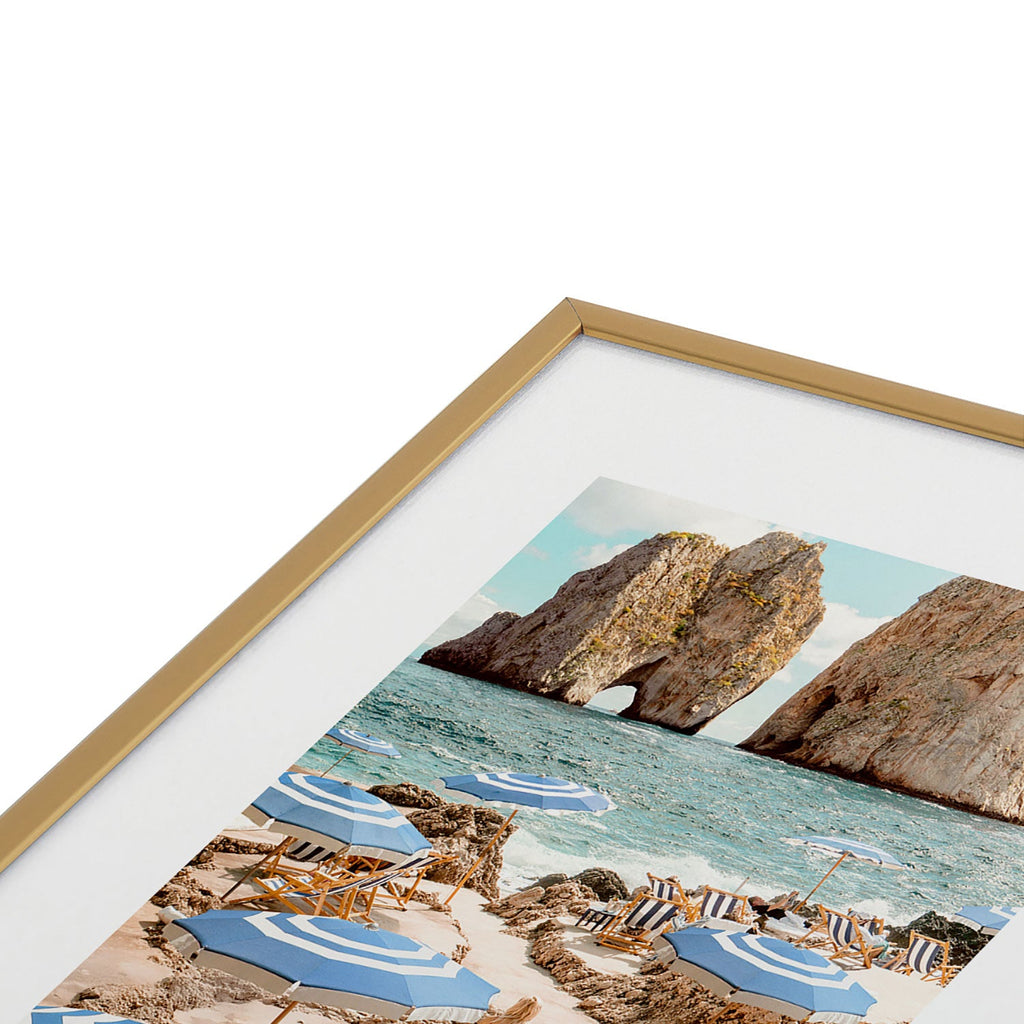 Gal Design La Fontelina Beach Metal Framed Art Print