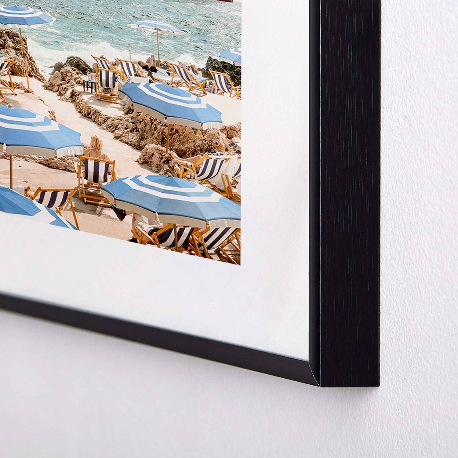Gal Design La Fontelina Beach Metal Framed Art Print