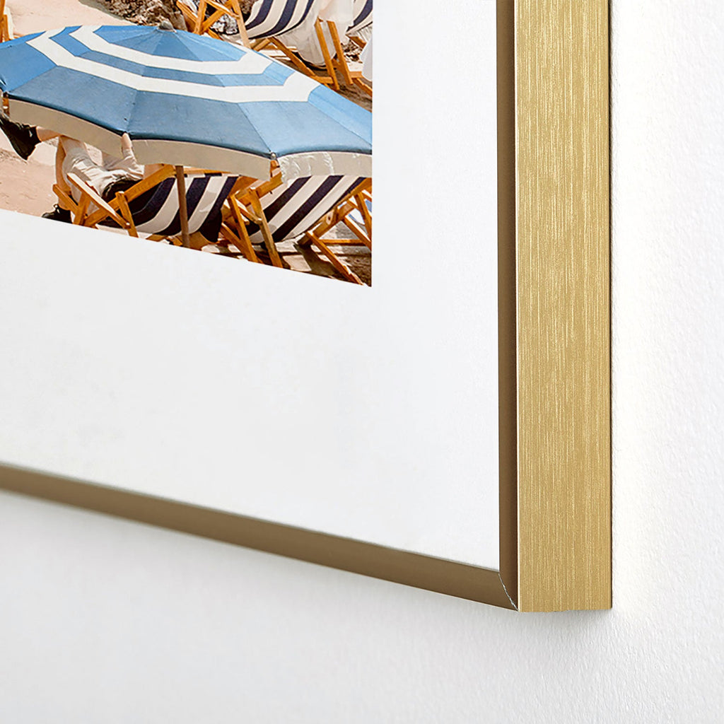 Gal Design La Fontelina Beach Metal Framed Art Print