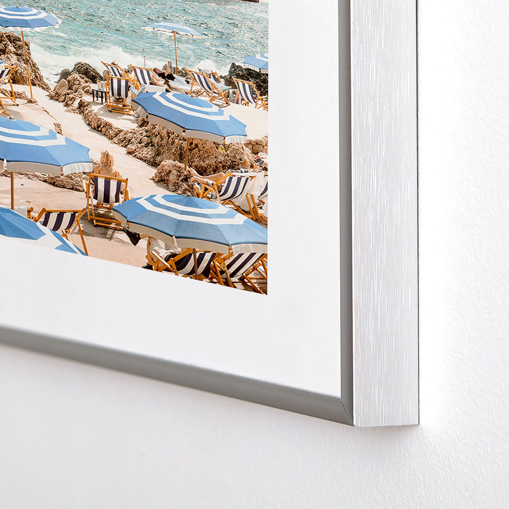 Gal Design La Fontelina Beach Metal Framed Art Print
