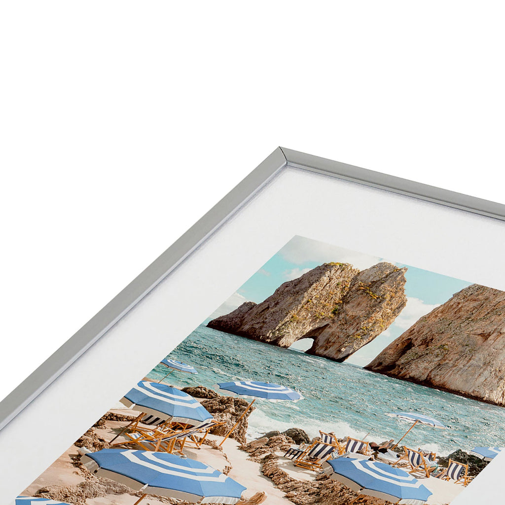 Gal Design La Fontelina Beach Metal Framed Art Print