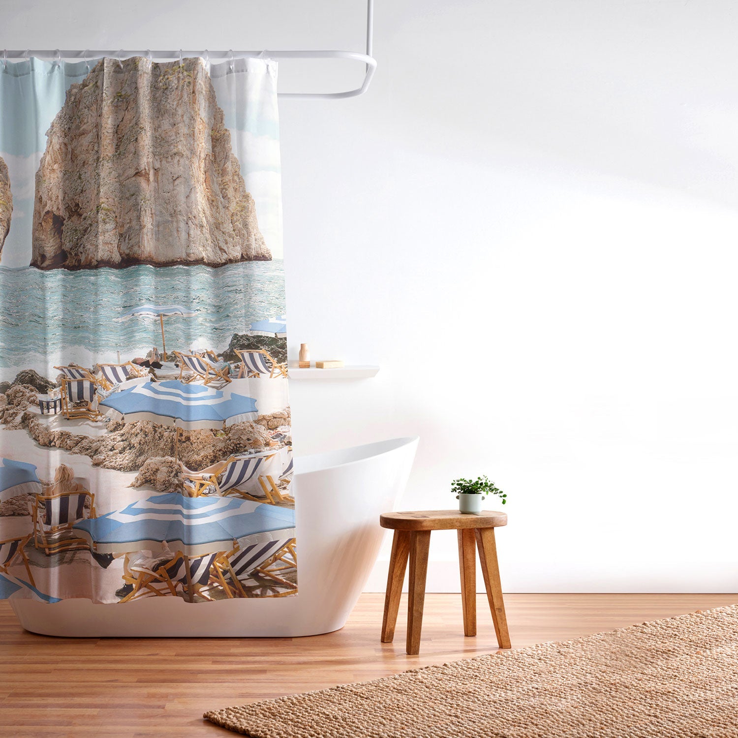 Gal Design La Fontelina Beach Shower Curtain
