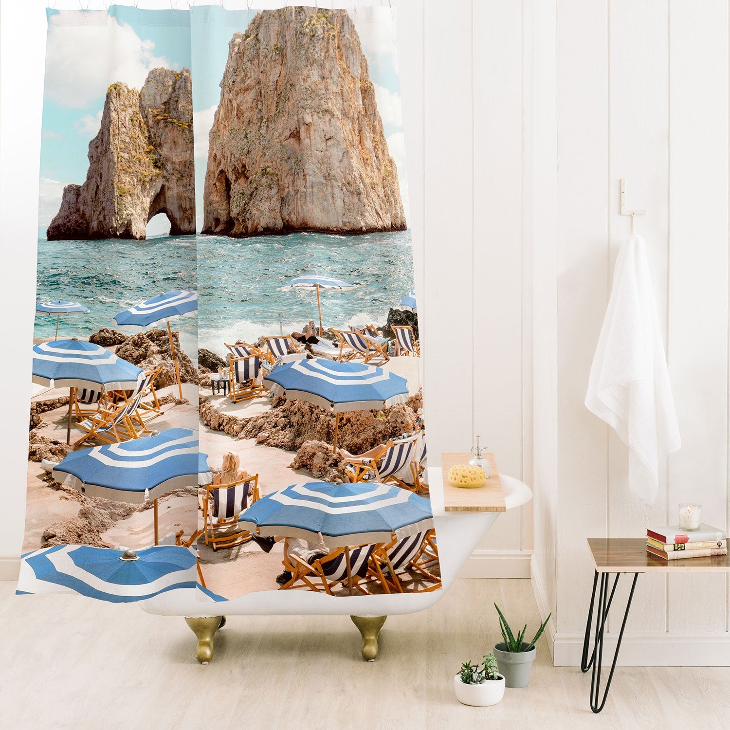 Gal Design La Fontelina Beach Shower Curtain