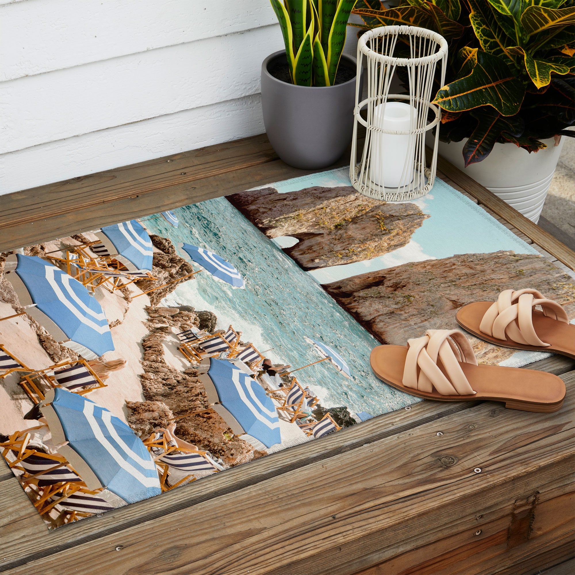 Gal Design La Fontelina Beach Outdoor Rug