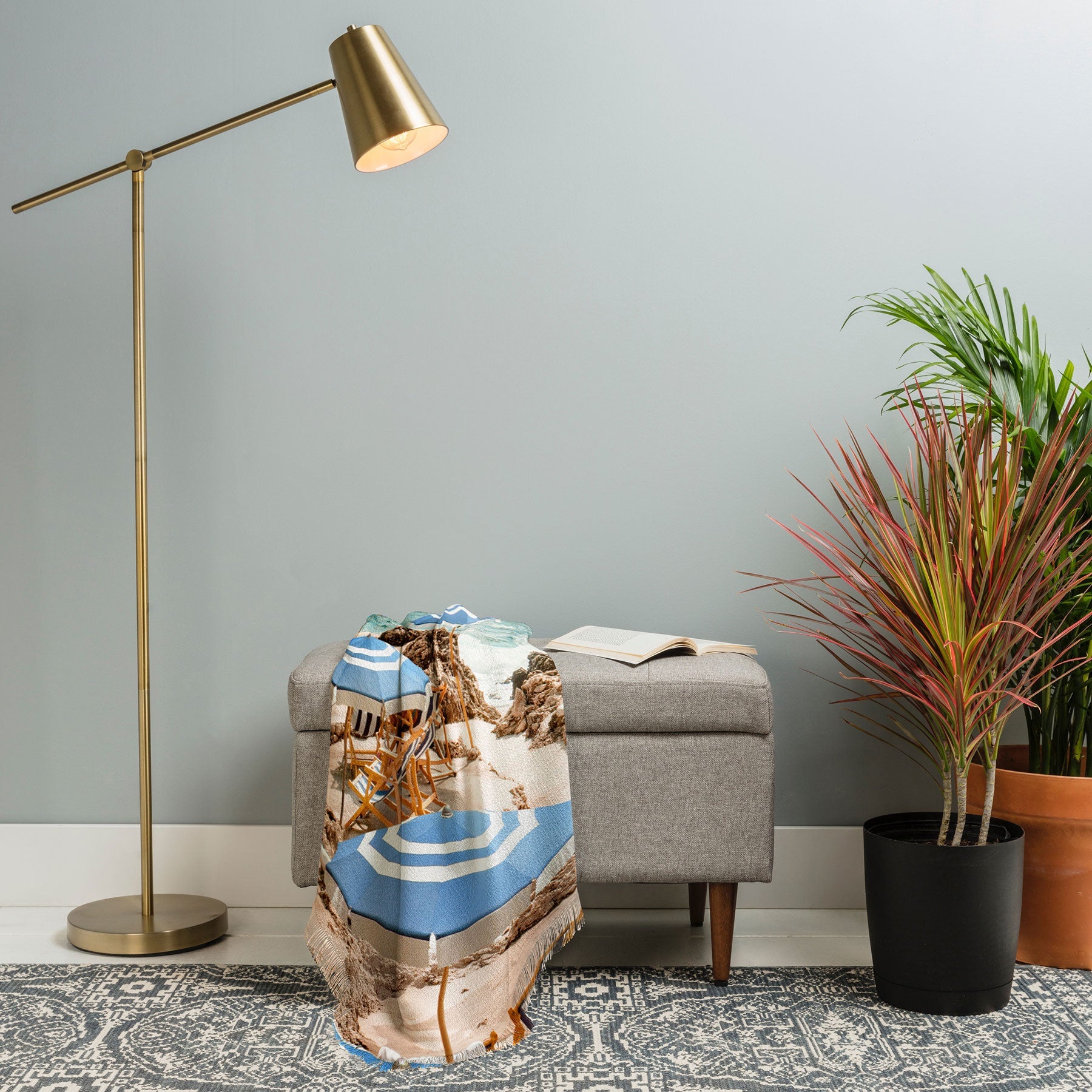 Gal Design La Fontelina Beach Throw Blanket