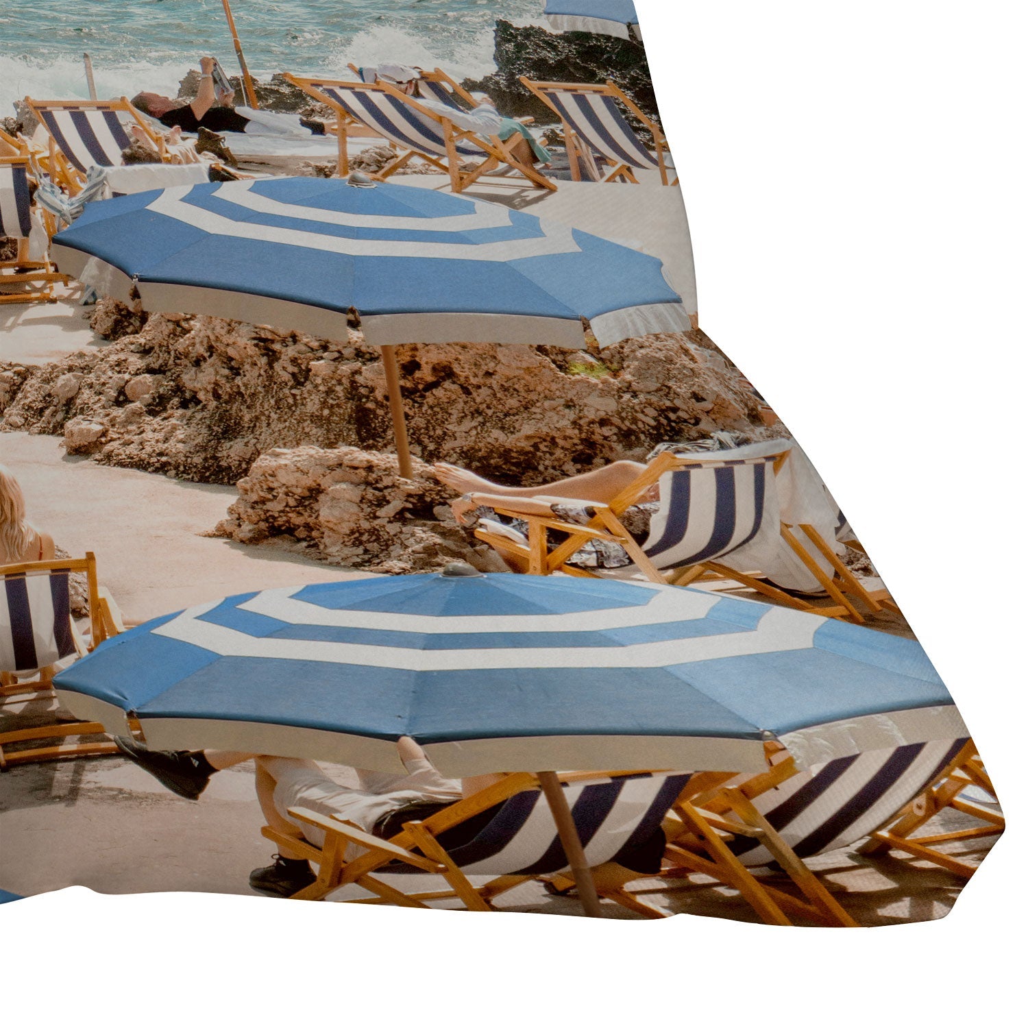 Gal Design La Fontelina Beach Outdoor Throw Pillow