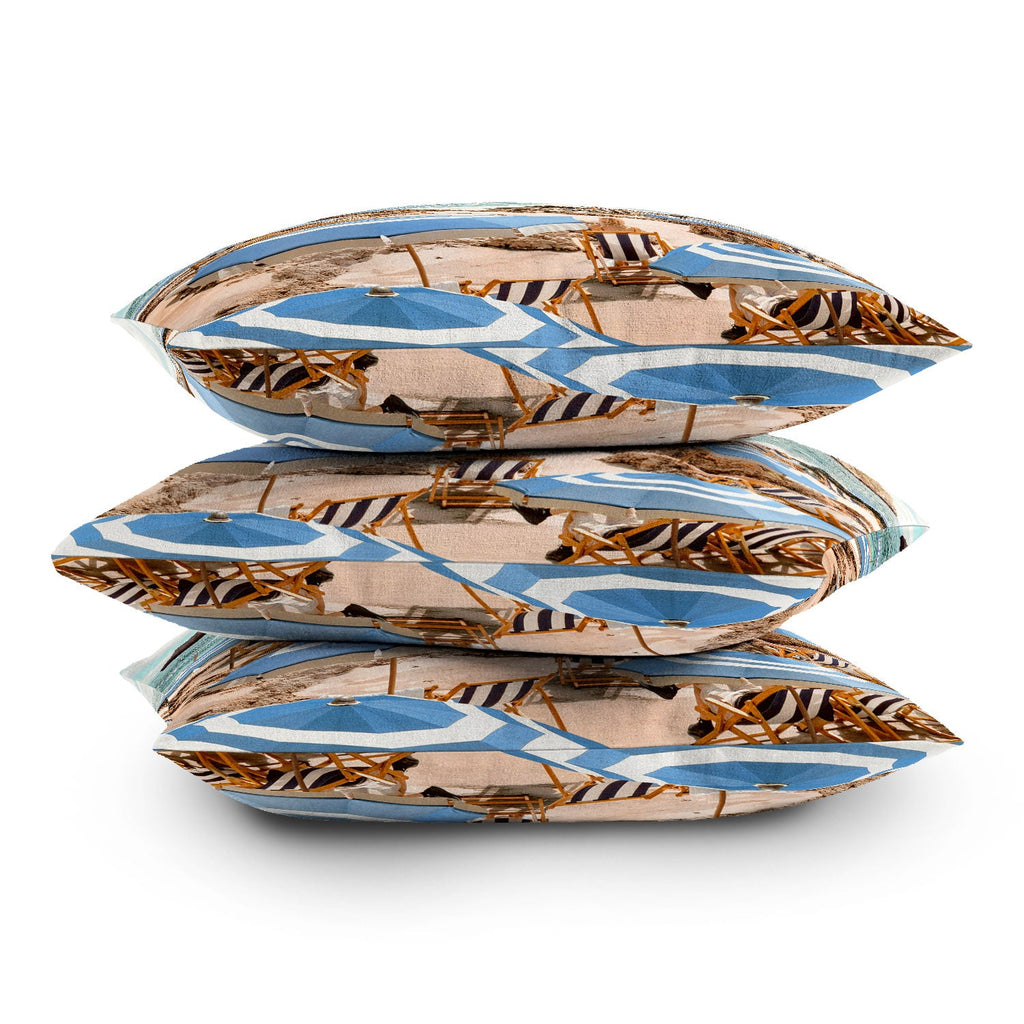 Gal Design La Fontelina Beach Throw Pillow