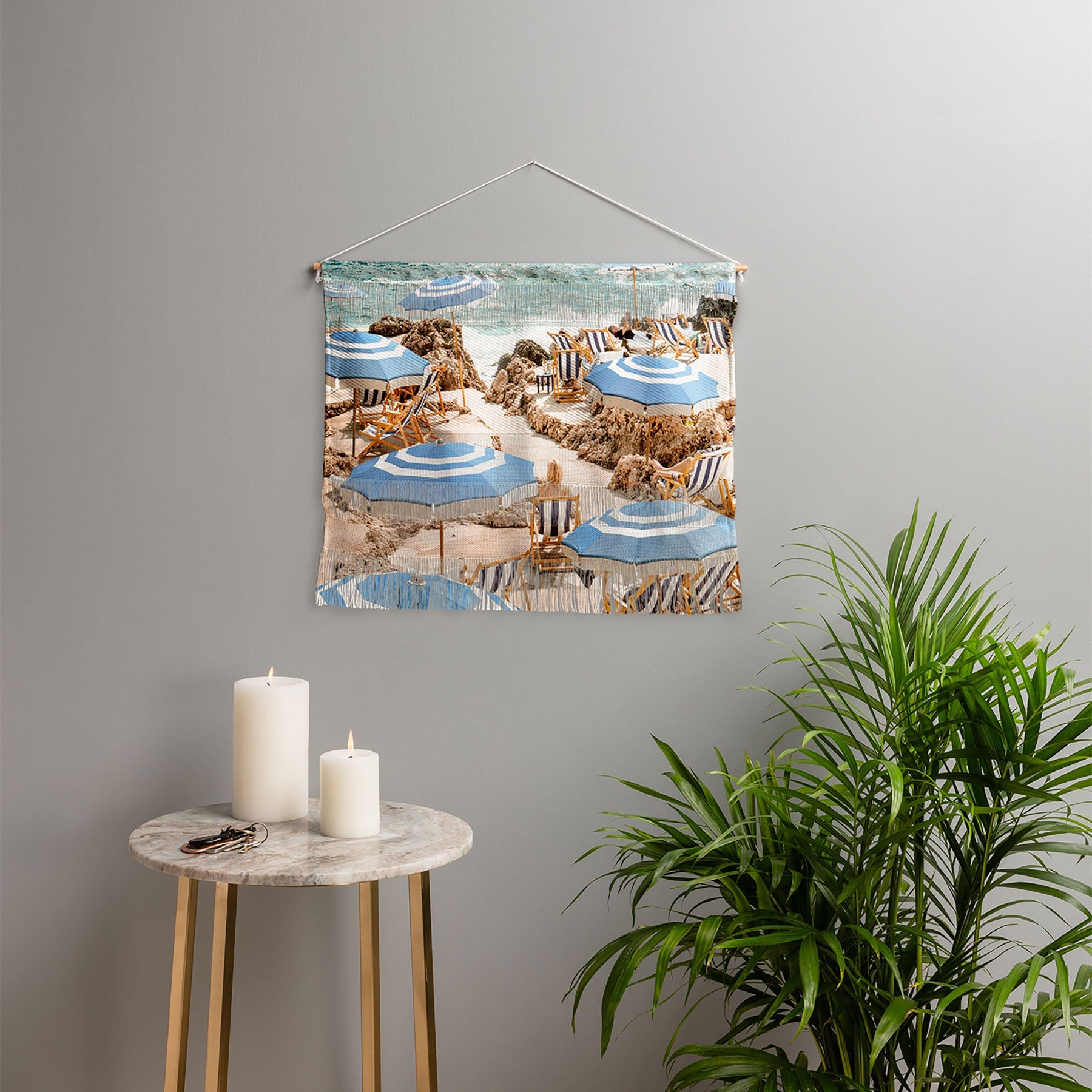 Gal Design La Fontelina Beach Wall Hanging Landscape