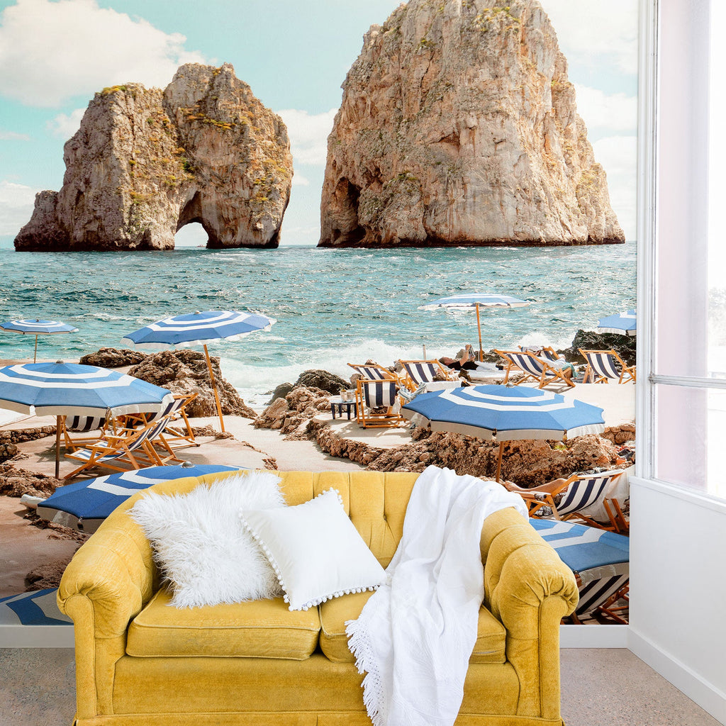 Gal Design La Fontelina Beach Wall Mural