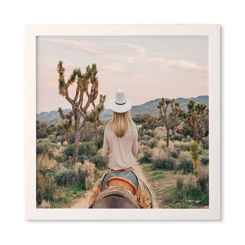Gal Design The Desert Cowgirl Framed Wall Art