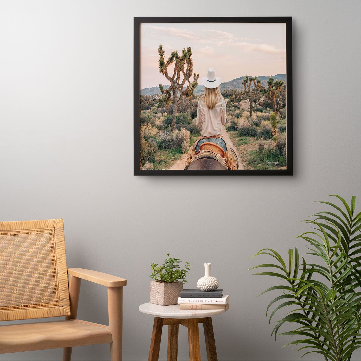 Gal Design The Desert Cowgirl Framed Wall Art