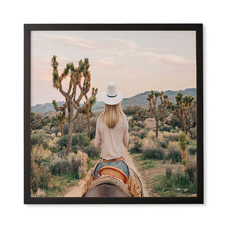 Gal Design The Desert Cowgirl Framed Wall Art