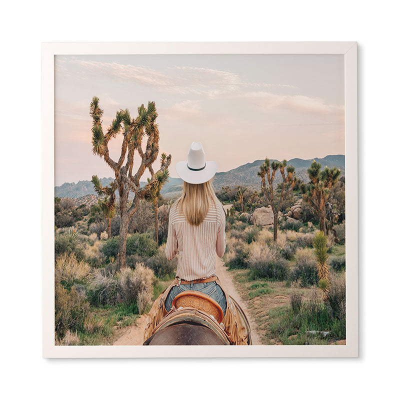 Gal Design The Desert Cowgirl Framed Wall Art