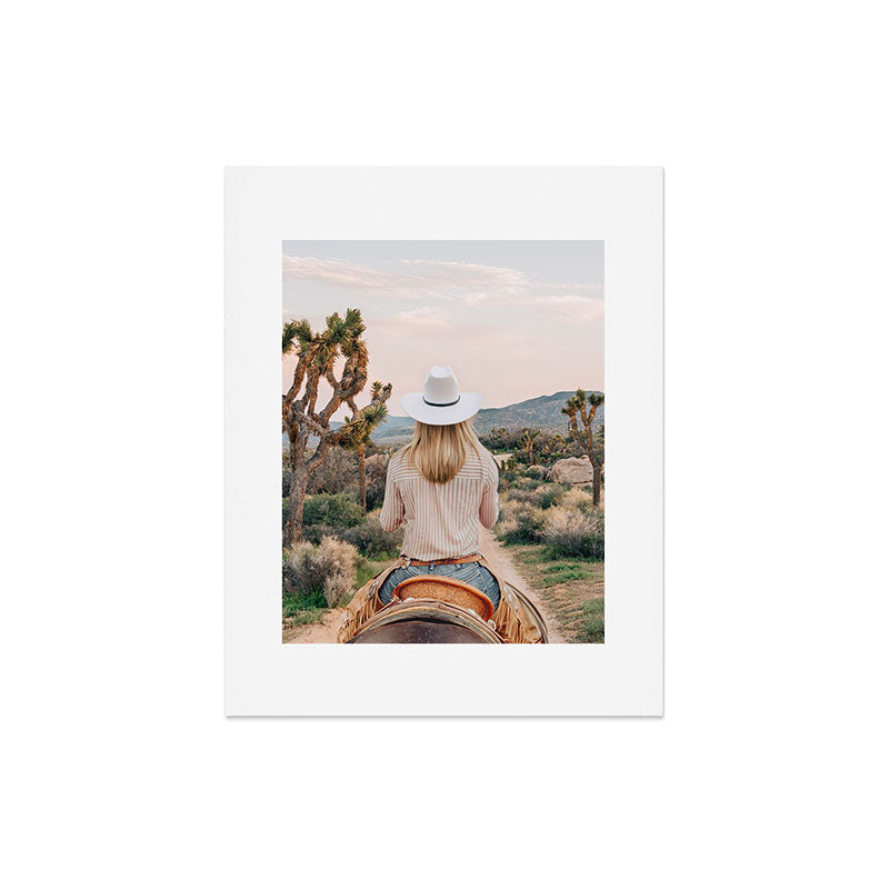 Gal Design The Desert Cowgirl Art Print
