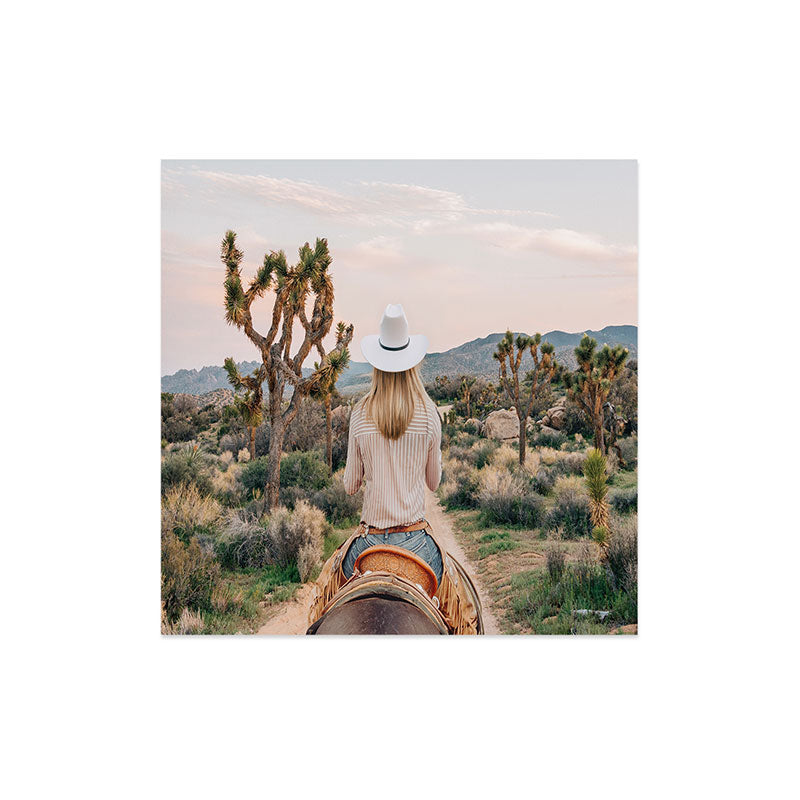 Gal Design The Desert Cowgirl Art Print