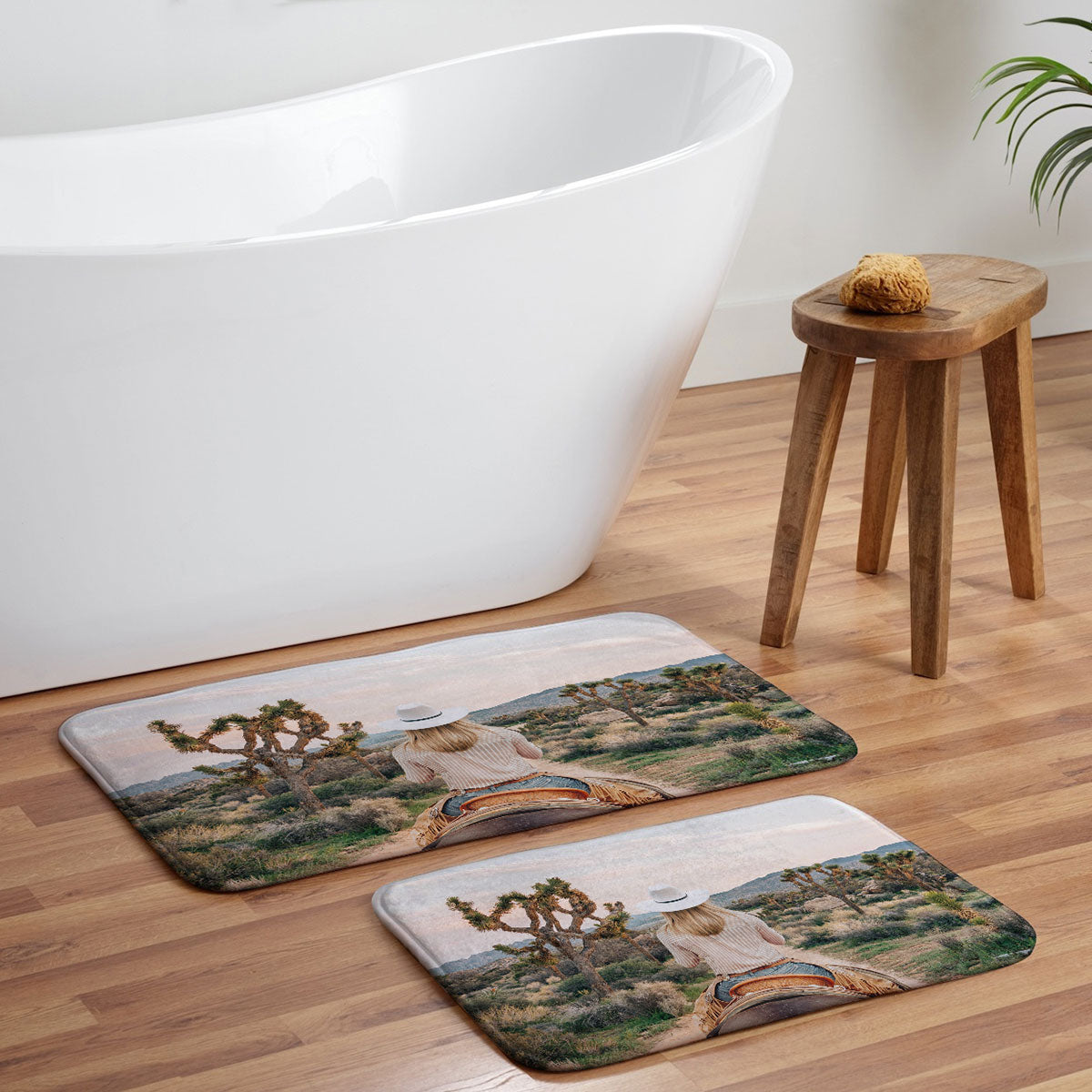 Gal Design The Desert Cowgirl Memory Foam Bath Mat