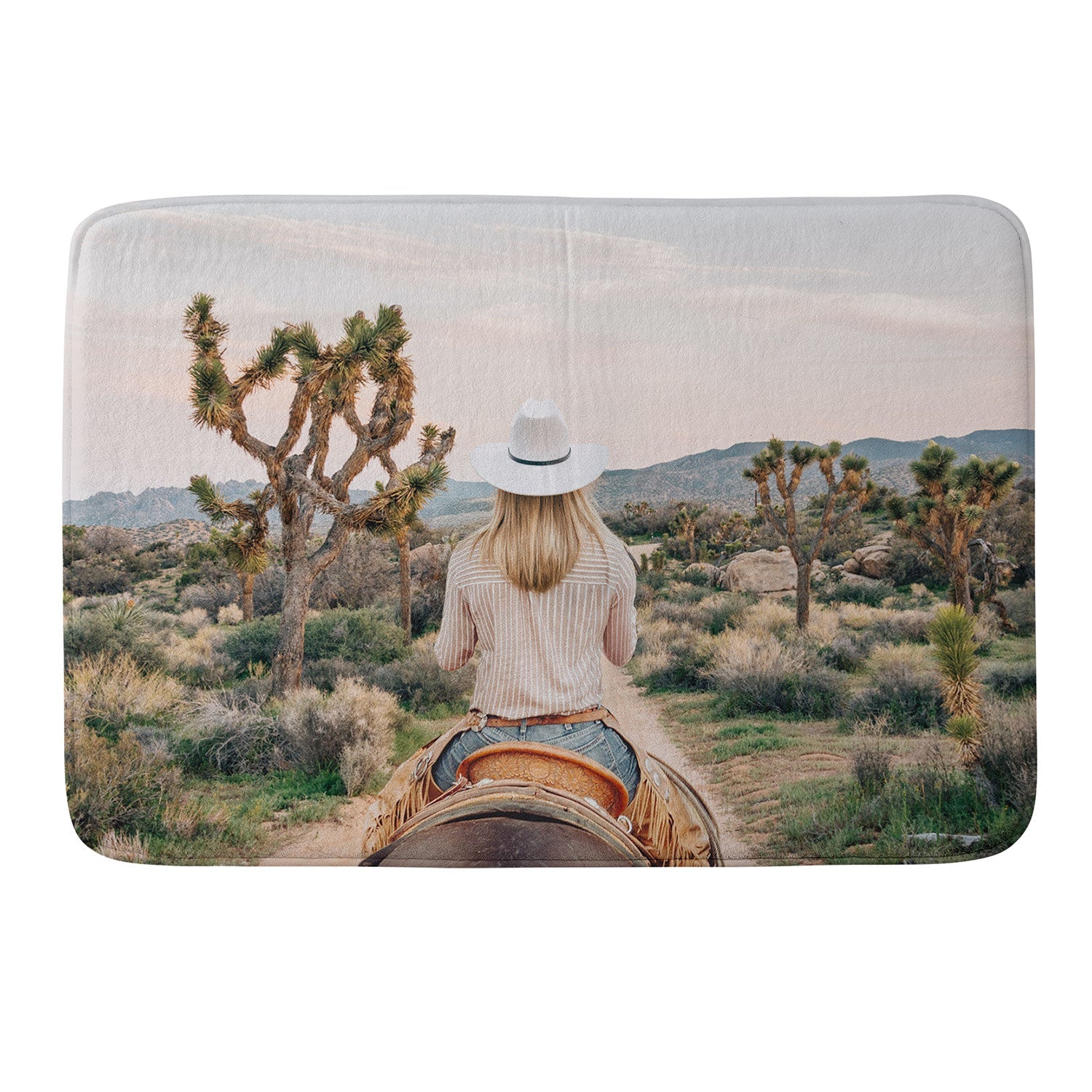 Gal Design The Desert Cowgirl Memory Foam Bath Mat