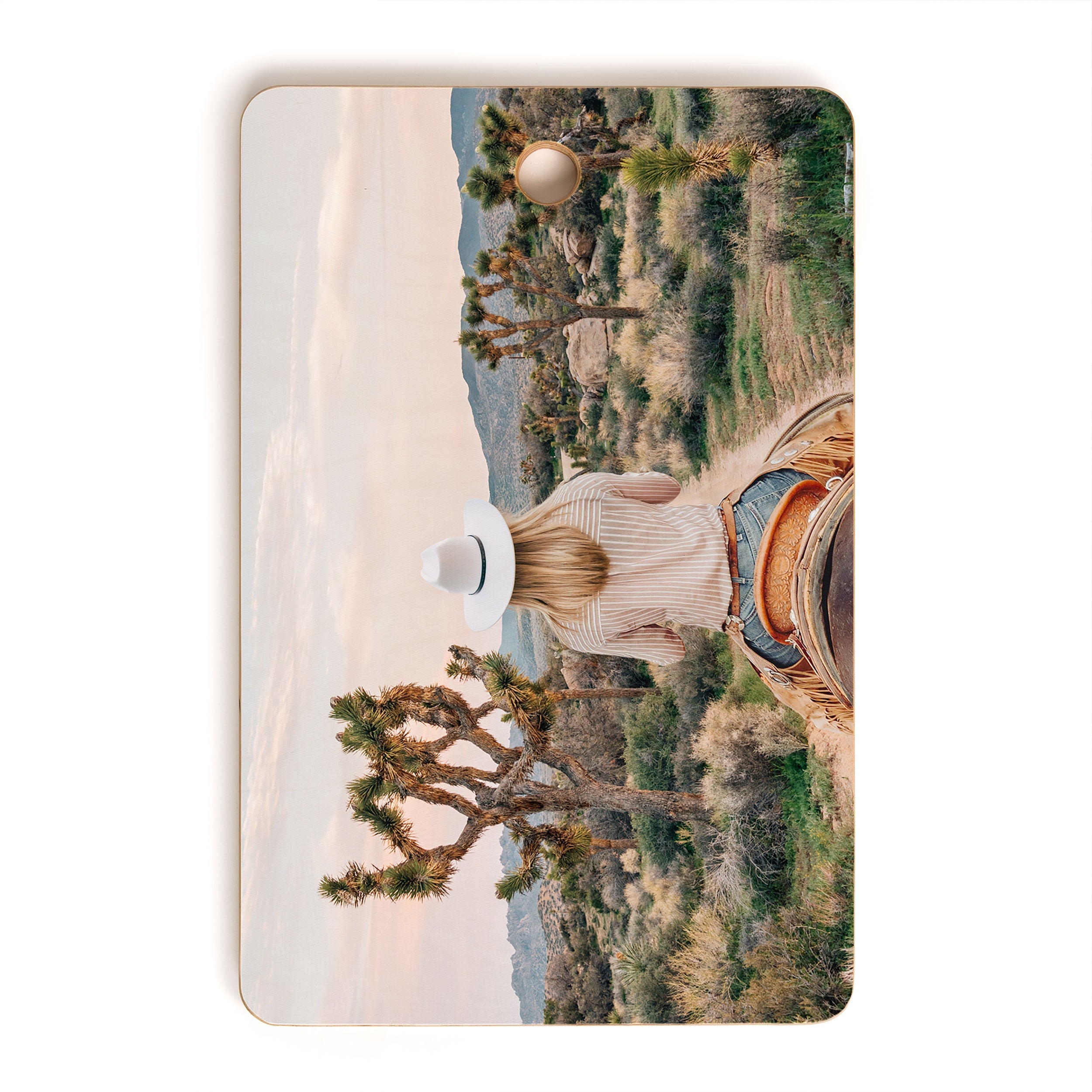 Gal Design The Desert Cowgirl Cutting Board Rectangle