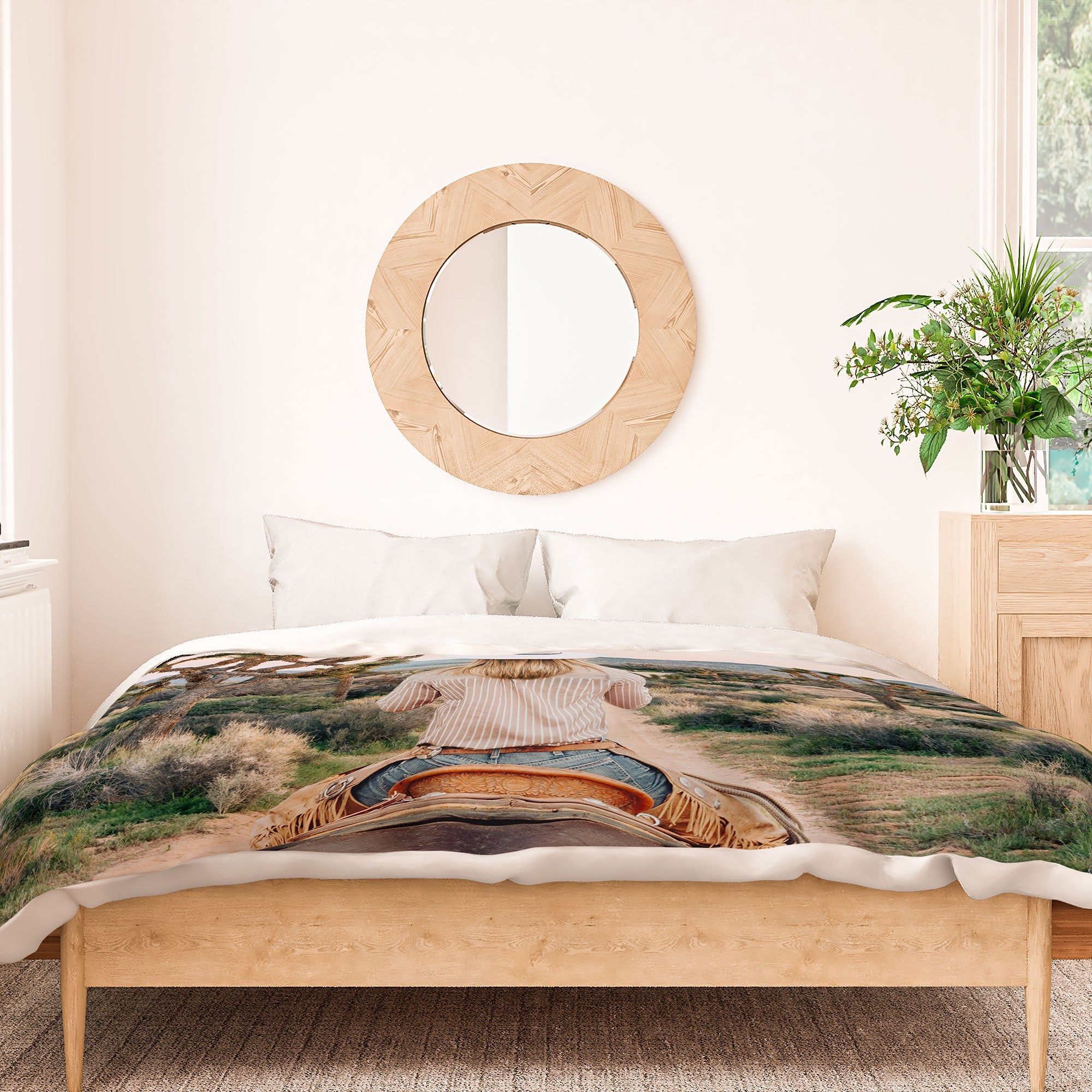 Gal Design The Desert Cowgirl Duvet Cover