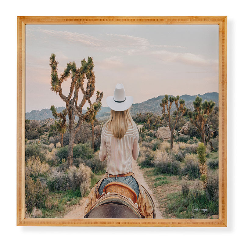 Gal Design The Desert Cowgirl Framed Wall Art
