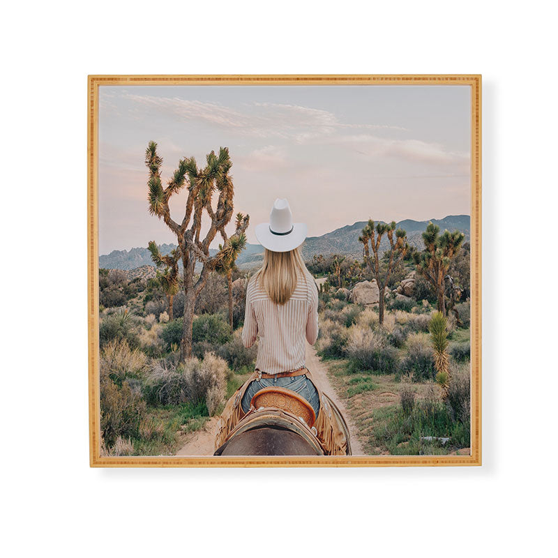 Gal Design The Desert Cowgirl Framed Wall Art